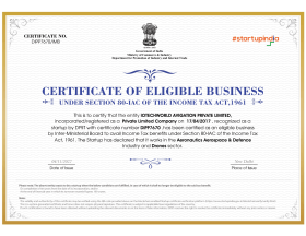 Certificate of eligibility Startup 80IAC